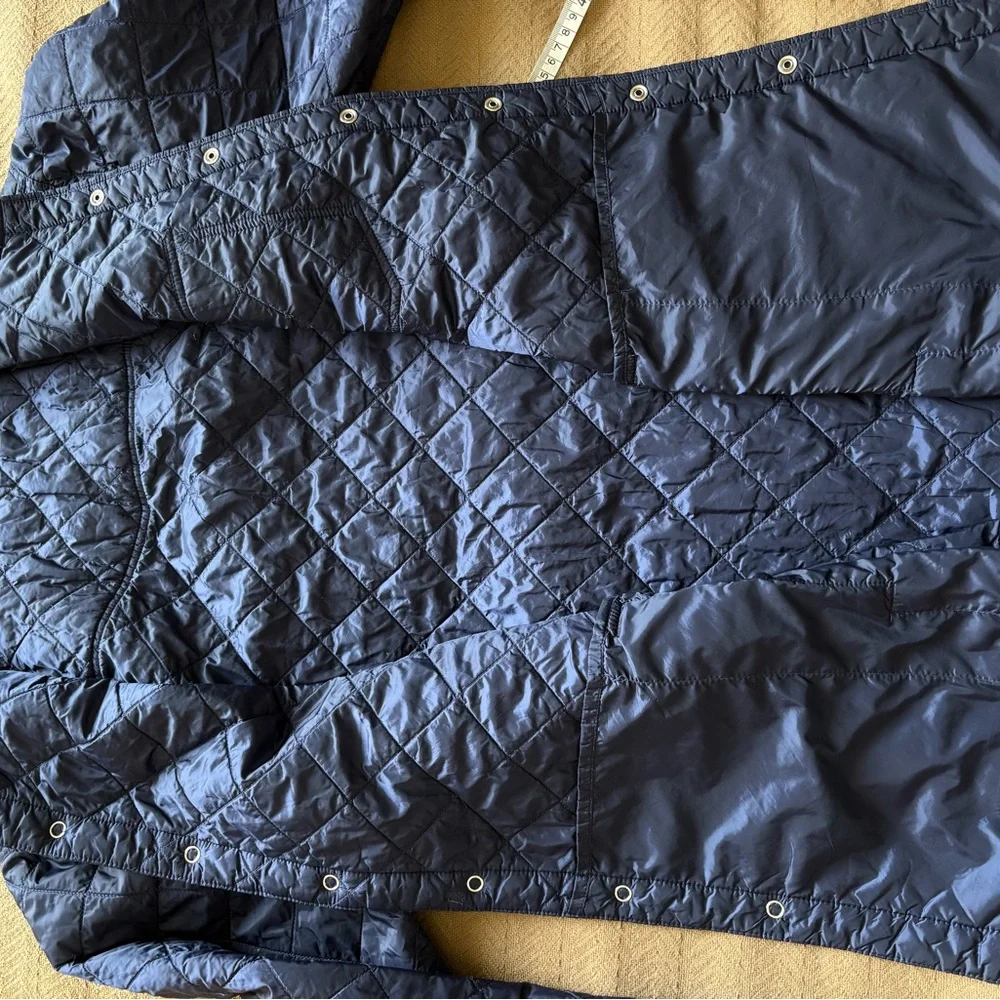 Criquet Men's Quilted Shirt Jacket - Deep Blue - Picture 9 of 10
